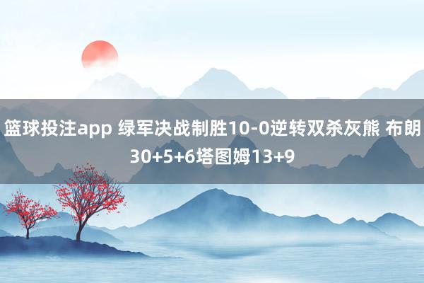 篮球投注app 绿军决战制胜10-0逆转双杀灰熊 布朗30+5+6塔图姆13+9