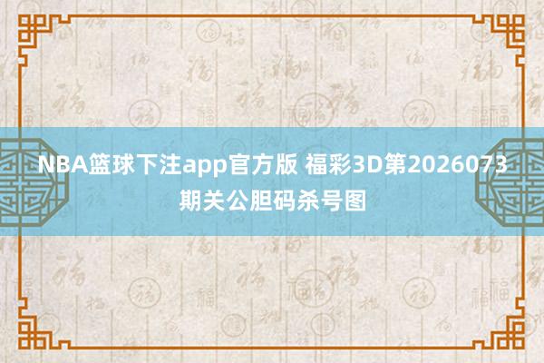 NBA篮球下注app官方版 福彩3D第2026073期关公胆码杀号图