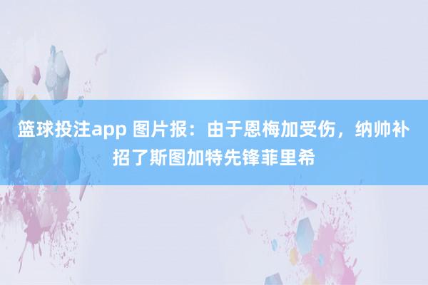 篮球投注app 图片报：由于恩梅加受伤，纳帅补招了斯图加特先锋菲里希