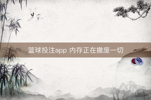 篮球投注app 内存正在撤废一切