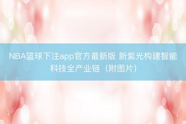 NBA篮球下注app官方最新版 新紫光构建智能科技全产业链（附图片）