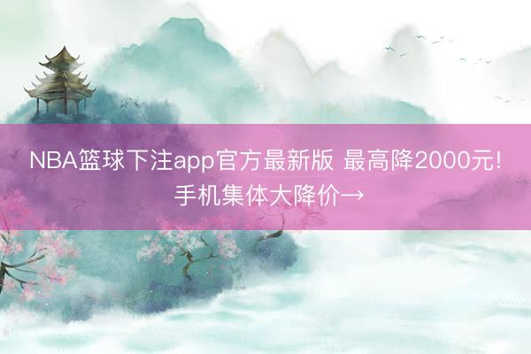 NBA篮球下注app官方最新版 最高降2000元! 手机集体大降价→
