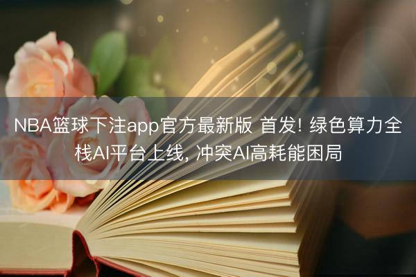 NBA篮球下注app官方最新版 首发! 绿色算力全栈AI平台上线， 冲突AI高耗能困局